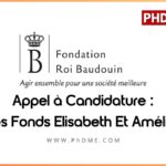 Bourses Fonds Elisabeth Et Amélie en Belgique 2025