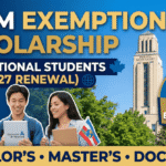 UdeM Exemption Scholarship for International Students 2026